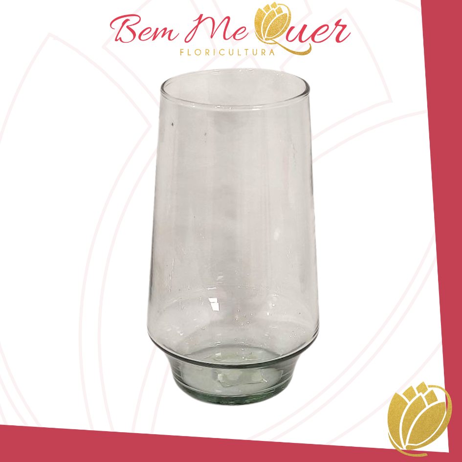 VASO DE VIDRO TRANSPARENTE PARISIENSE