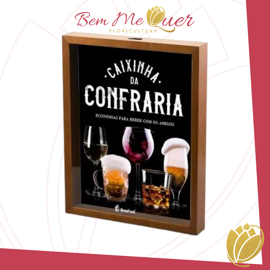 Quadro cofre Caixinha da Confraria 33x23x5cm